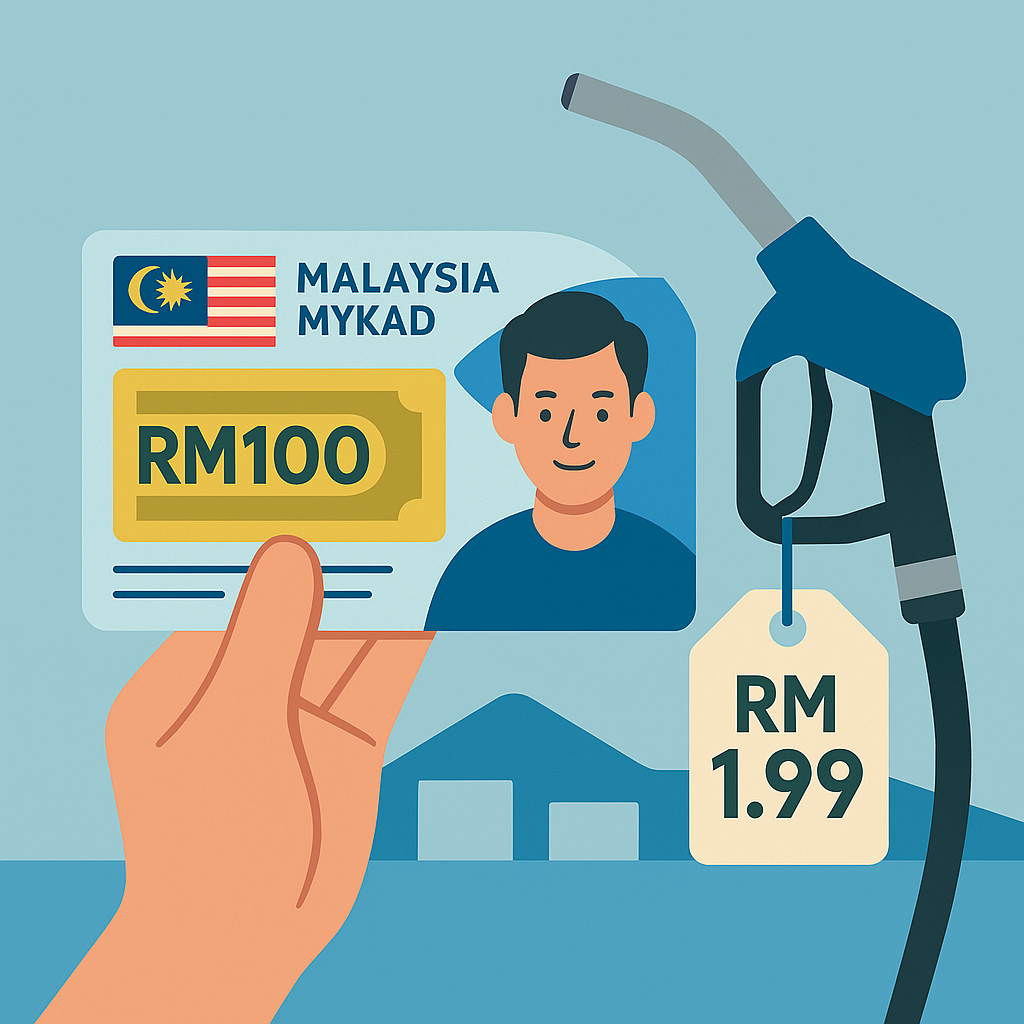 Bantuan Tunai RM100 & RON95 Turun